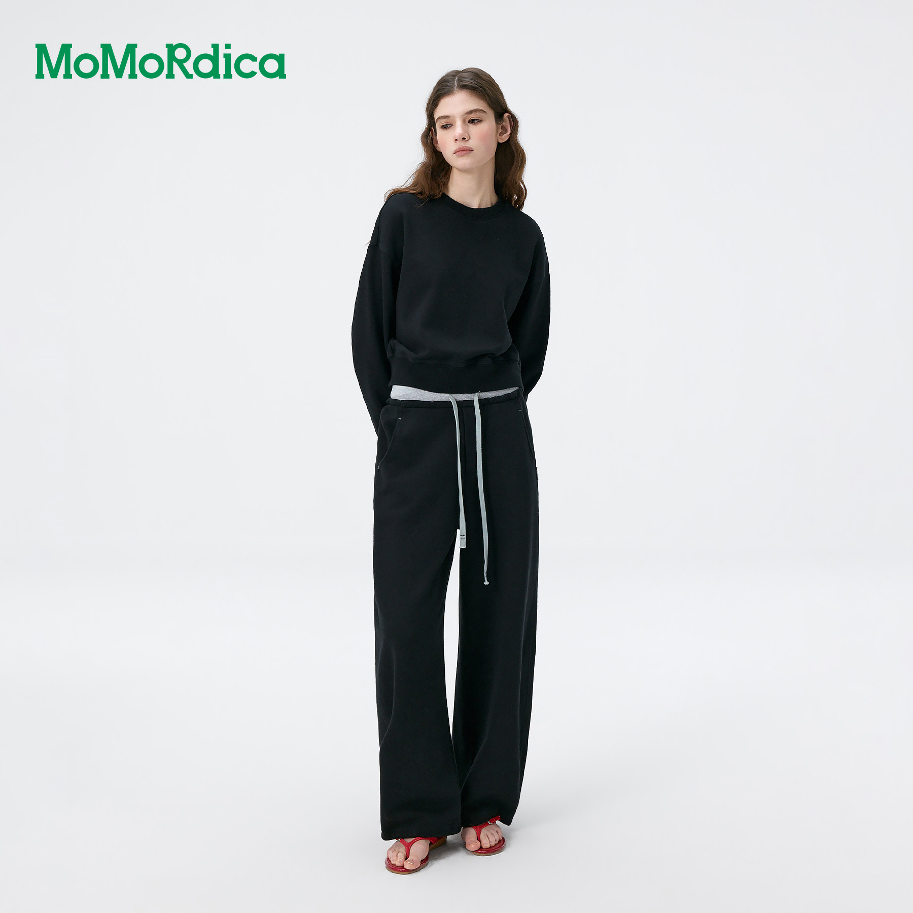 Momordica圆领卫衣/休闲长裤