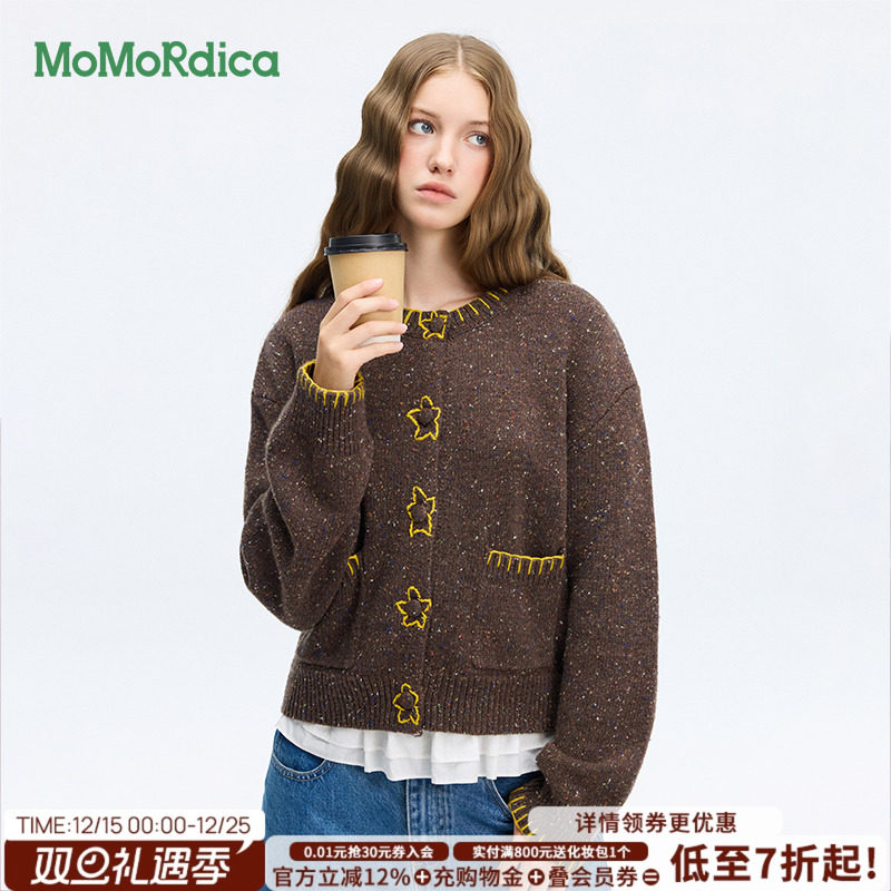 Momordica毛衣开衫/圆领毛衣