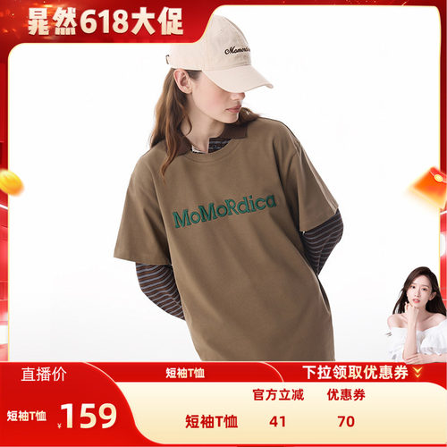 MoMoRdica圆领短袖T恤男女同款