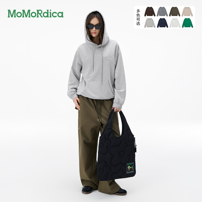 【清仓】Momordica 连帽套头卫衣男女同款宽松百搭休闲上衣