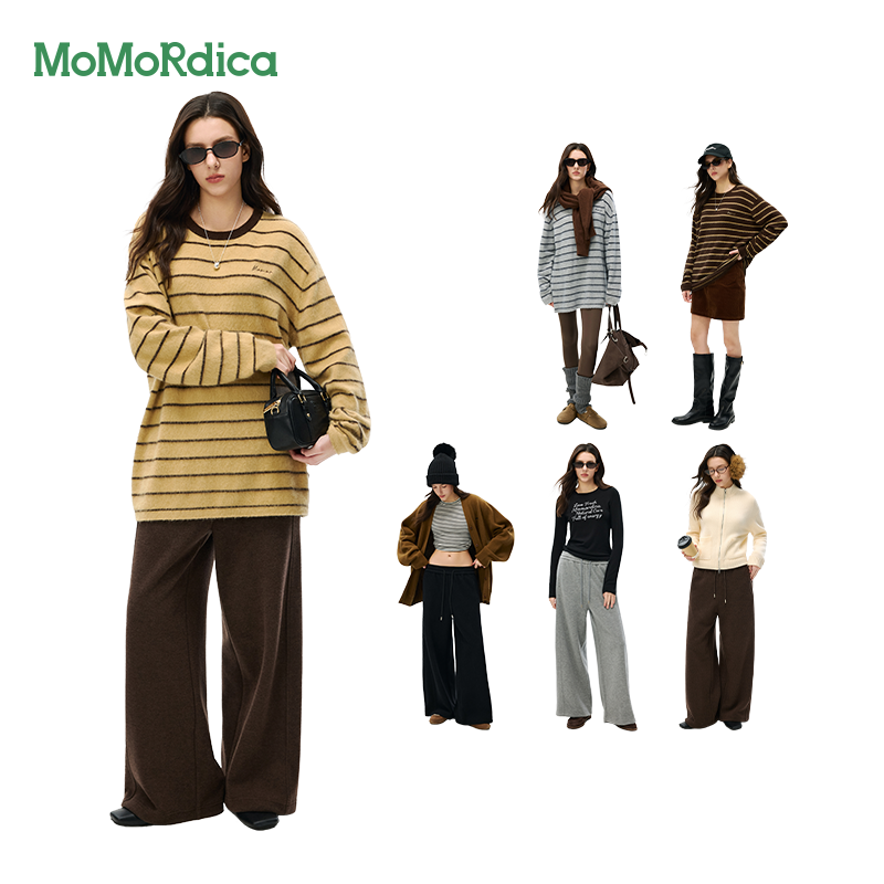 【Momordica专场】Momordica2025新款条纹毛衣/休闲长裤