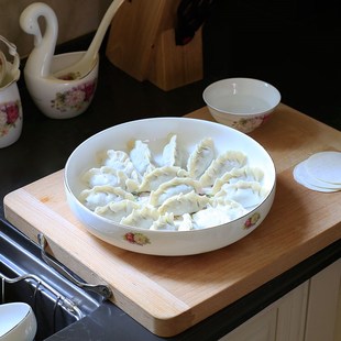 高档骨瓷餐具6寸8窝盘10寸深盘子菜盘家用陶瓷汤盘碟子饺子盘鱼盘