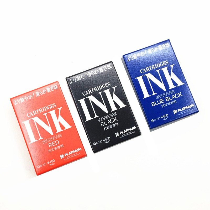 白金钢笔墨囊小流星墨器学生钢笔替换墨万年笔墨胆黑色上墨器蓝黑