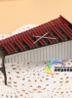 定音鼓小军鼓麦克风话筒马林巴木琴手风琴打击乐乐器模型摆件