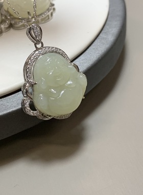 实拍新中式风项链天然和田玉真品热销配饰毛衣链佛项链