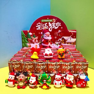 24盒圣诞风盲盒圣诞树公仔手办元 旦节日礼物儿童奖励礼品批发热卖