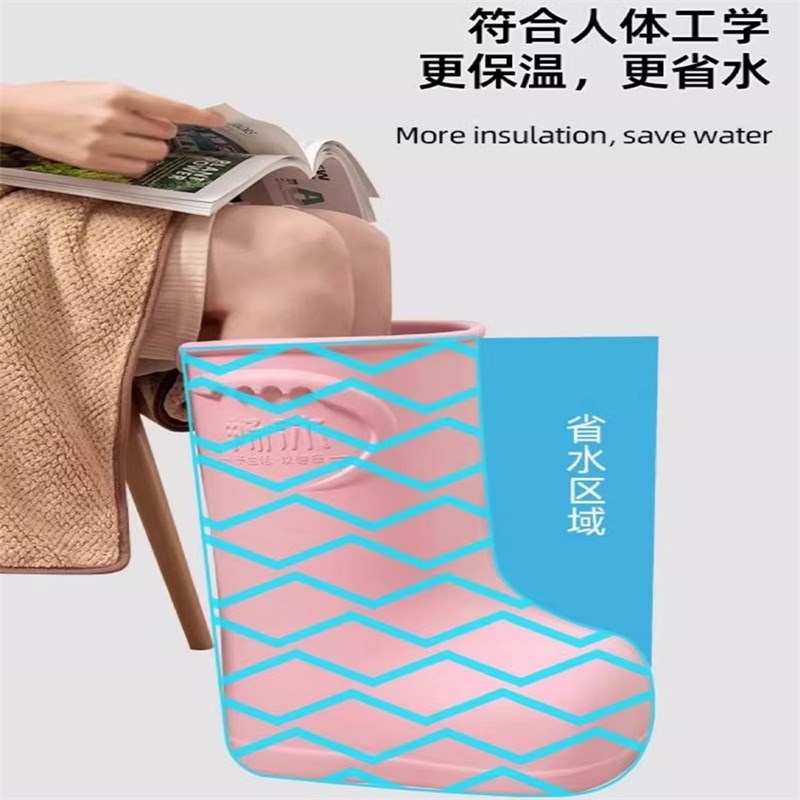 泡脚桶高深桶过膝加热过小腿足三里恒温泡脚鞋加高加深小型省水