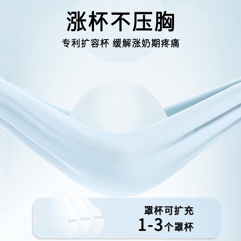 大码哺乳内衣大胸大罩杯产后喂奶专用浦乳期文胸聚拢防下垂胸罩女
