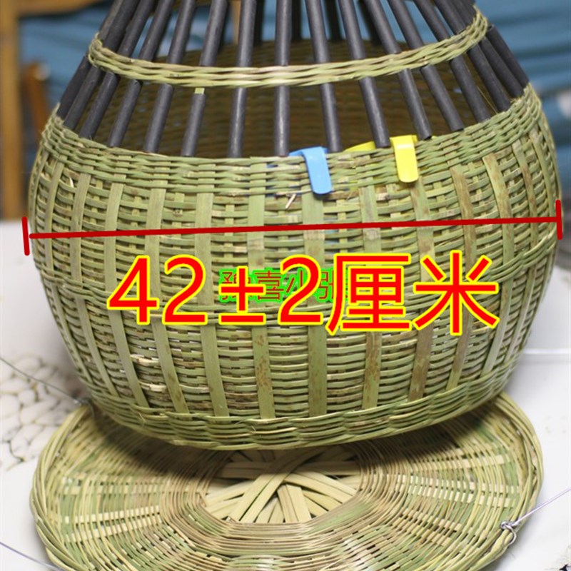 养殖鸡笼平头鸡笼42厘米粗养殖七彩鸡笼子竹编婚庆鸡笼子送礼鸡笼