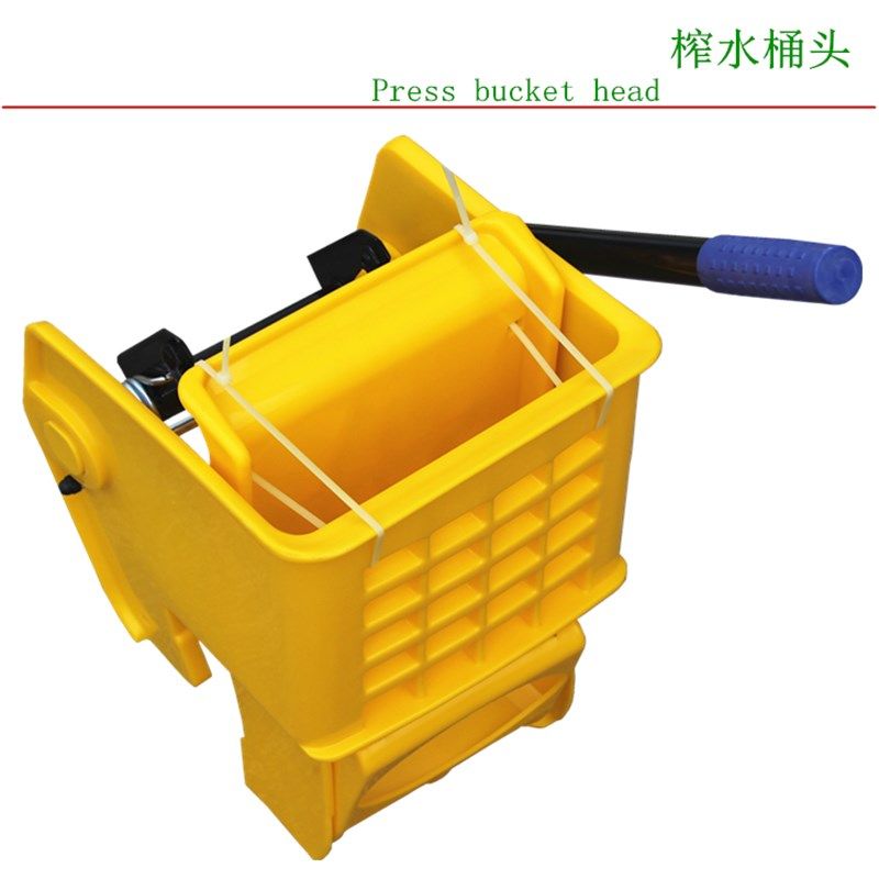 加厚拖把挤水桶榨水车头挤水头压水车挤水器清洁车头炸水脱水篮子