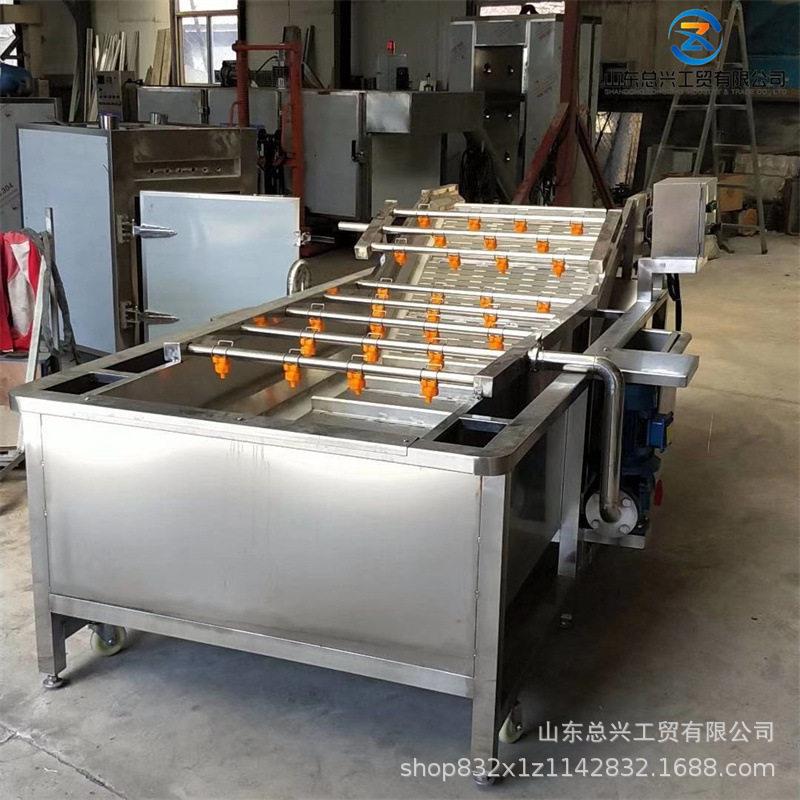 zc-3000型气泡果蔬清洗机白菜茄子西红柿清洗机总兴生产厂家