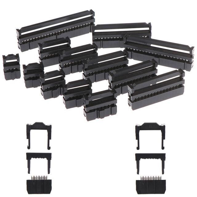 极速10 Set 6/8/10/12/14-50Pin IDC Socket Pin Dual Row ZPitch
