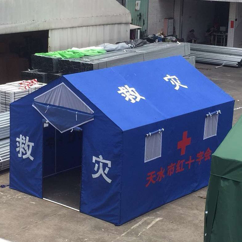 极速救灾帐篷抗灾民用o应急加厚定制通道隔离帐篷应急帐篷12平方