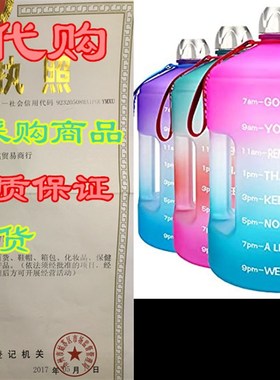 极速BuildLife 1 Gallpon Water Bottle Motivational Fitness Wo