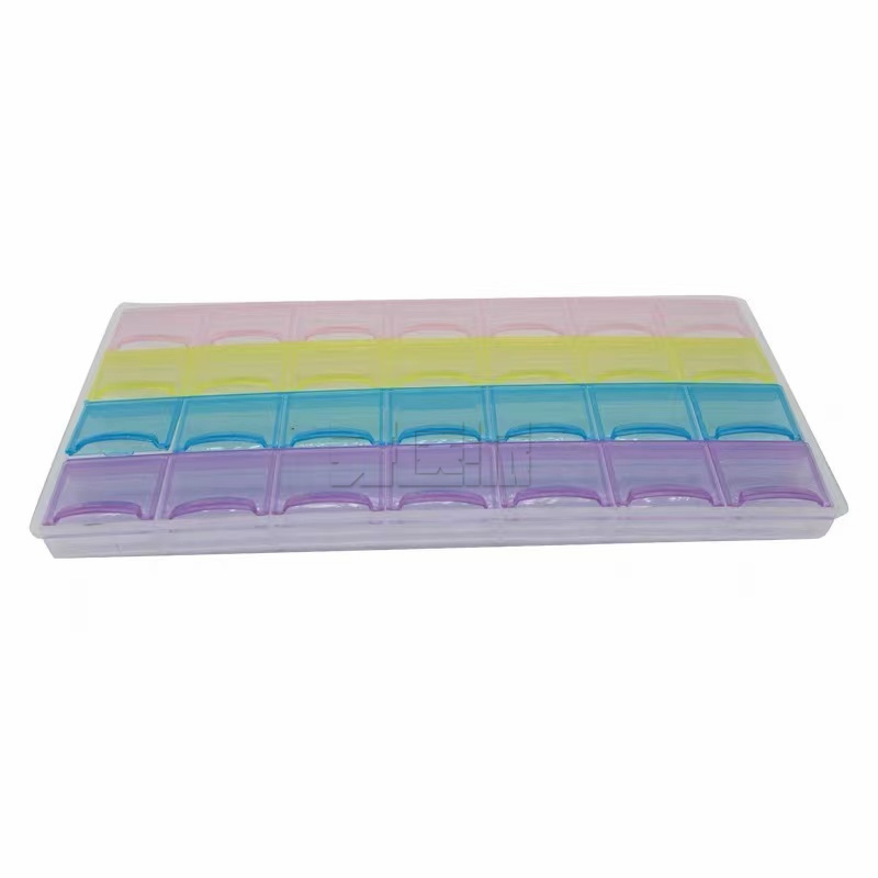 极速牙科28格放置盒 正畸带环 托槽 游离牵引M钩 颊面管 舌侧扣