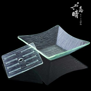 极速亚克力d刺身盘三文鱼顺德鱼生专用盘干冰盘密胺餐具果盘刺身