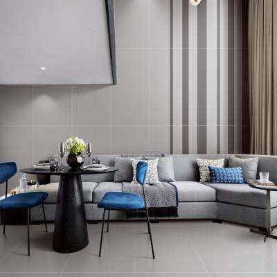 极速莫兰迪微水泥瓷砖客厅防滑地砖化妆G室壁砖纯色全瓷仿古砖600