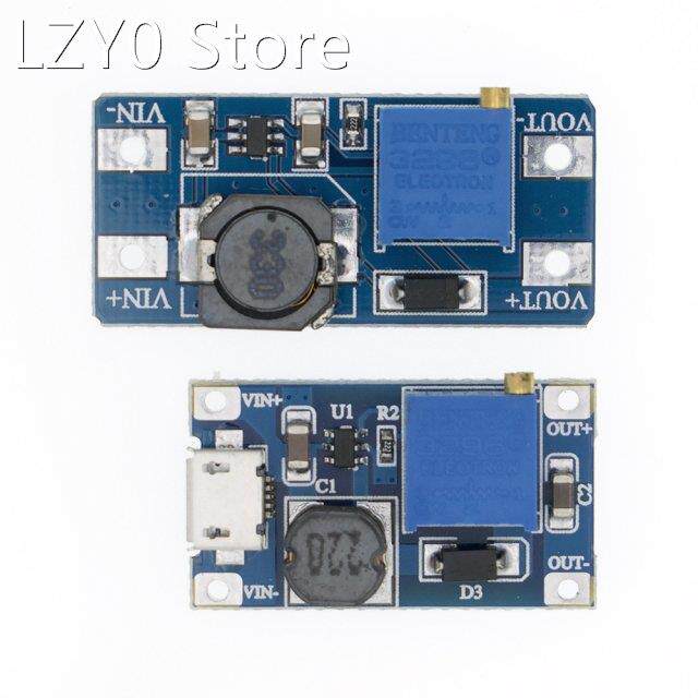 极速5pcs MTf3608 DC-DC Adjustable Boost Module 2A Boost Plat