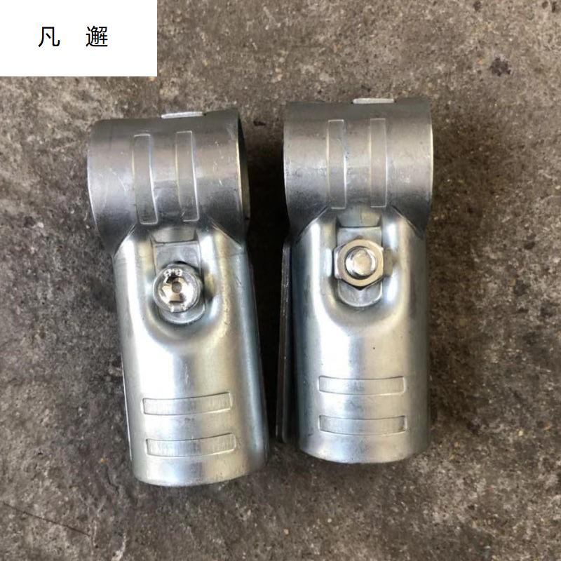 极速25mm镀锌管接头连接件固定件落地晾衣架配件货架Y二通三通圆