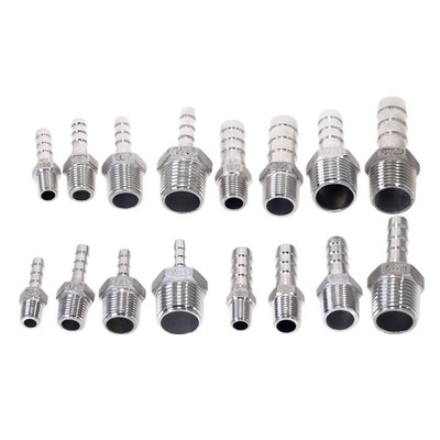 极速Stabinless Steel 304 BSP  Thread  Pipe Fitting X Barb Ho