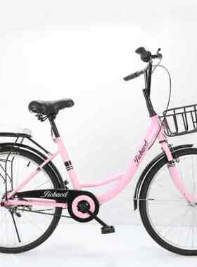 极速24寸大中学生成人q轻便通勤男女小黄车ofo共享单车实心胎自行