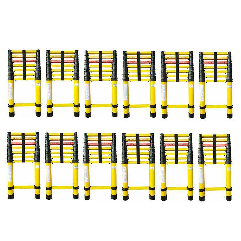 极速绝缘伸缩梯绝缘梯玻璃钢电工梯伸缩升降梯便携V式折叠梯竹节