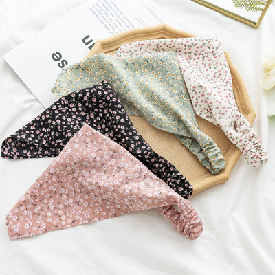 极速Summer Printting Hair Scarf HairbHand Headband Elastic T