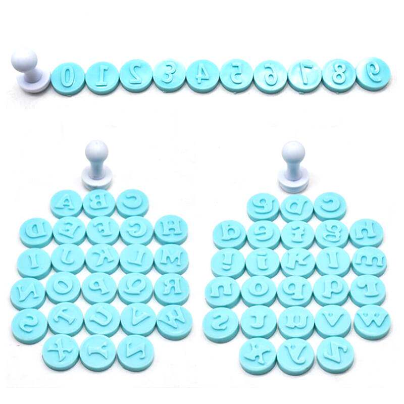 极速Alphabet Letters Numberws Pressure Seal Cookie Fondant P