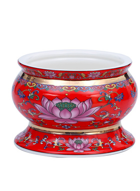 新品陶瓷供佛供佛果盘佛具套装家用供具佛前供水杯Y香炉花瓶摆件