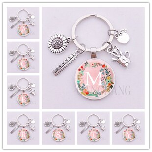 fashion sunflower kpen keychain Whit holder 极速DIY