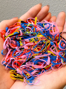 极速One-time rubber band black highE elastic hair bands hair