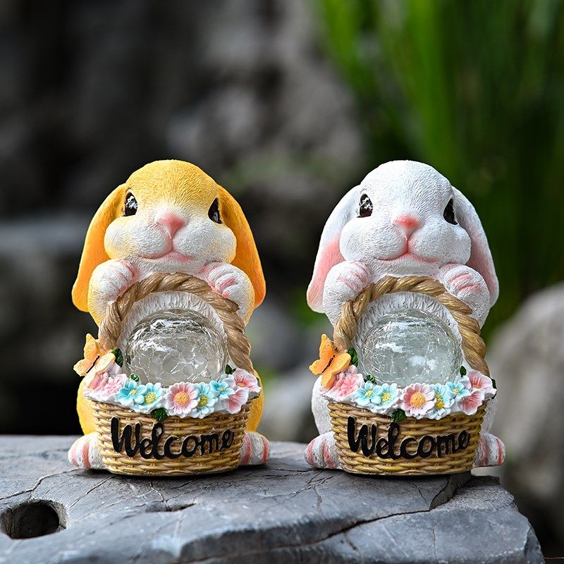 极速太阳能灯仿真动物猫咪兔子z裂纹灯户外花园庭院树脂摆件布景,家居饰品,户外/庭院摆件,淘宝优惠券,粉丝福利购,淘宝优惠卷