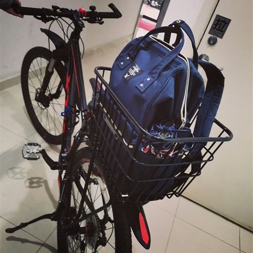 极速自行车筐 后座上的车筐中学生B放书包菜篮子加粗硬铁大号无盖