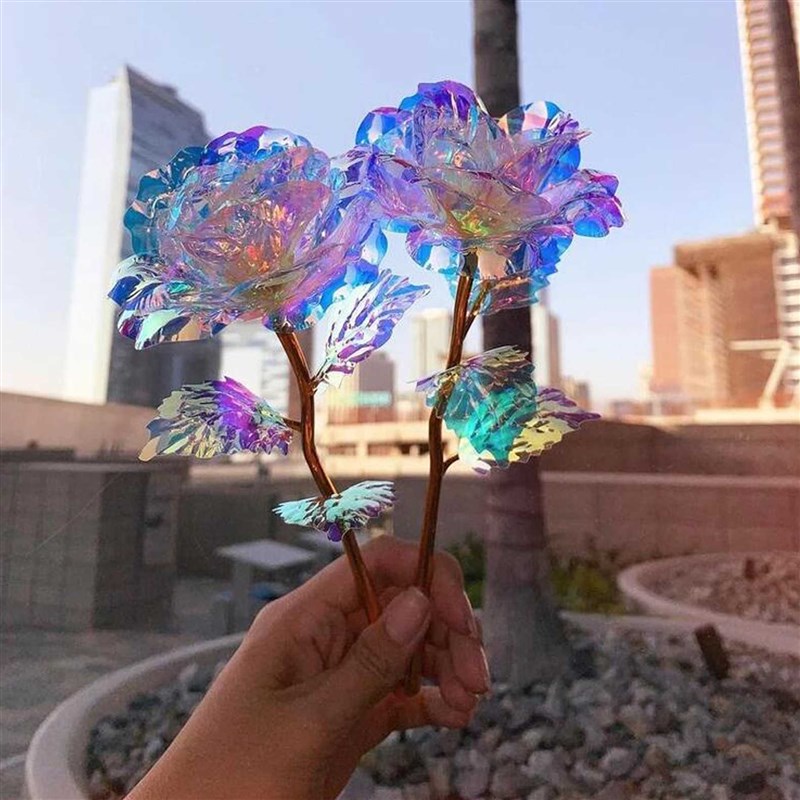 极速Artificial Flower Colorful Galaxy ArtificiaRl Rose Flowe