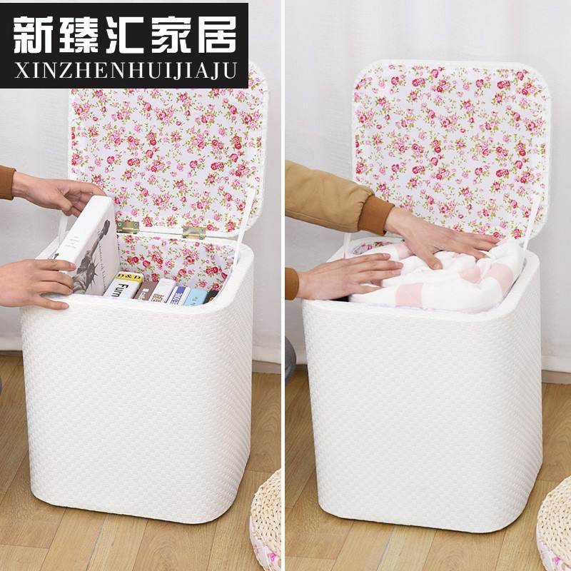 极速多功能卧室放衣服的床边凳子床头沙发K凳可以坐的收纳箱长方