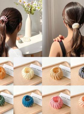 极速Fashion Women Hair Buun Bird Nest Expanding Horsetail Bu