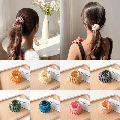 极速Fashion Women Hair Buun Bird Nest Expanding Horsetail Bu