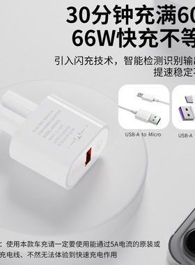 极速66W超级快充电动车车载手机z充电器 48V电瓶车三轮车应急USB