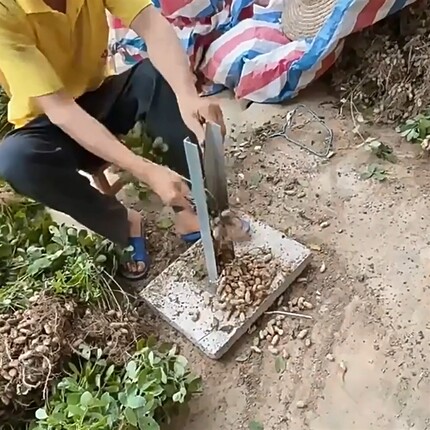 极速厂家摘花f生W神器摘果器手动脱花生机宅毛豆懒人用具家用农具