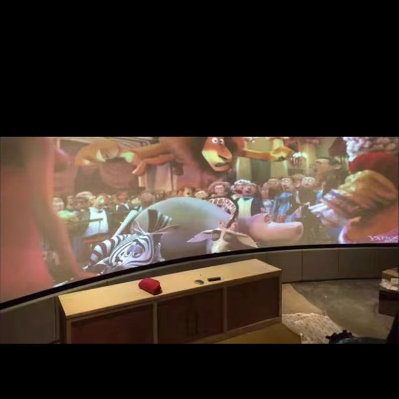 极速弧形金属硬幕 尺寸定制 投影机融合H拼接大型抗光幕布3D高增