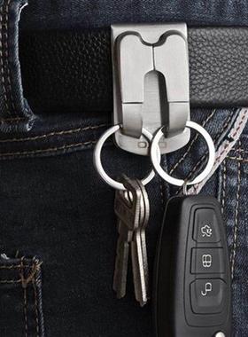 极速newPcd Stnless Steel Keyring Security Clip On Heavy Duty