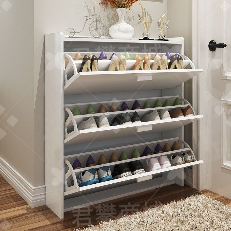 极速超薄翻斗鞋架门口鞋柜室内外C过道电梯口家用大容量防尘门厅