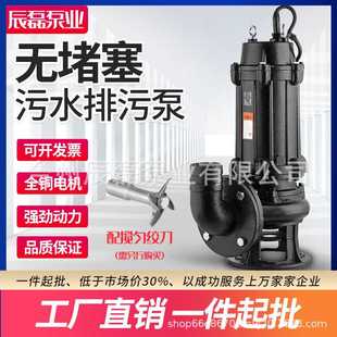 三相污水泵工程排污泵搅匀JYWQ380V大功率高扬程泥浆农用潜水电泵