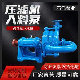 厂家65ZJW杂质泵洗煤厂给料泵污泥泵高压进料泵80SYA压滤机入料泵