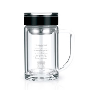 肖邦罗曼办公水晶杯 CB-S26  350ML玻璃杯现代简约双层玻璃杯