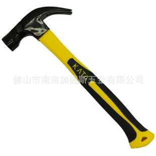 锴达纤维柄带磁防滑羊角锤钉槽铁锤0.5kg木工锤子起钉器KT41150