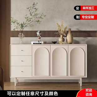 柜餐边柜法式 简约现代入户门厅玄关柜奶油风进门鞋 客厅隔断储物柜