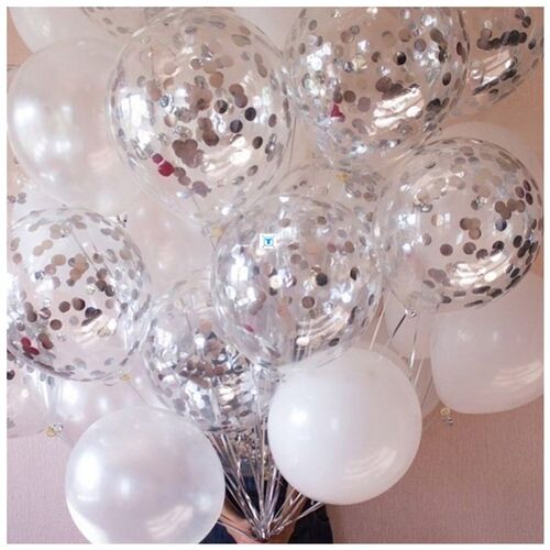 新品15pcs Gfold And Black Metal Latex Balloons birthday part