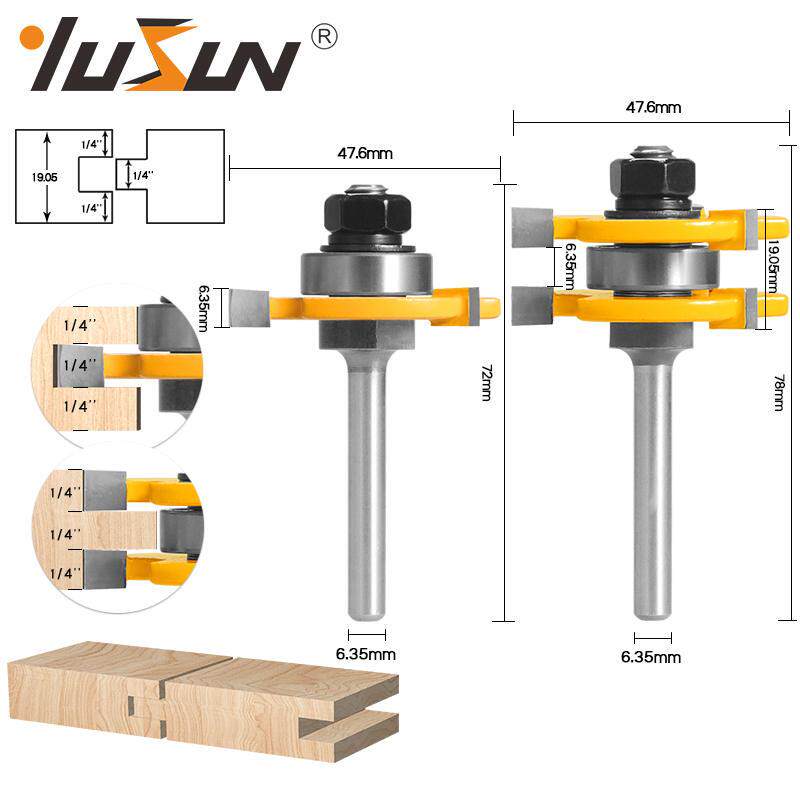 极速三齿t型榫合刀地板公母木工拼板拼接刀雕刻机电X木铣刀修边机