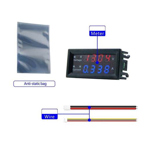 极速High Precision DpC 100V 200V 10A Voltmeter Ammeter Digit